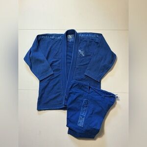 Hayabusa Keikogi BJJ MMA Jiu Jitsu Blue 2PC Gi Uniform Set Kimono + Pants